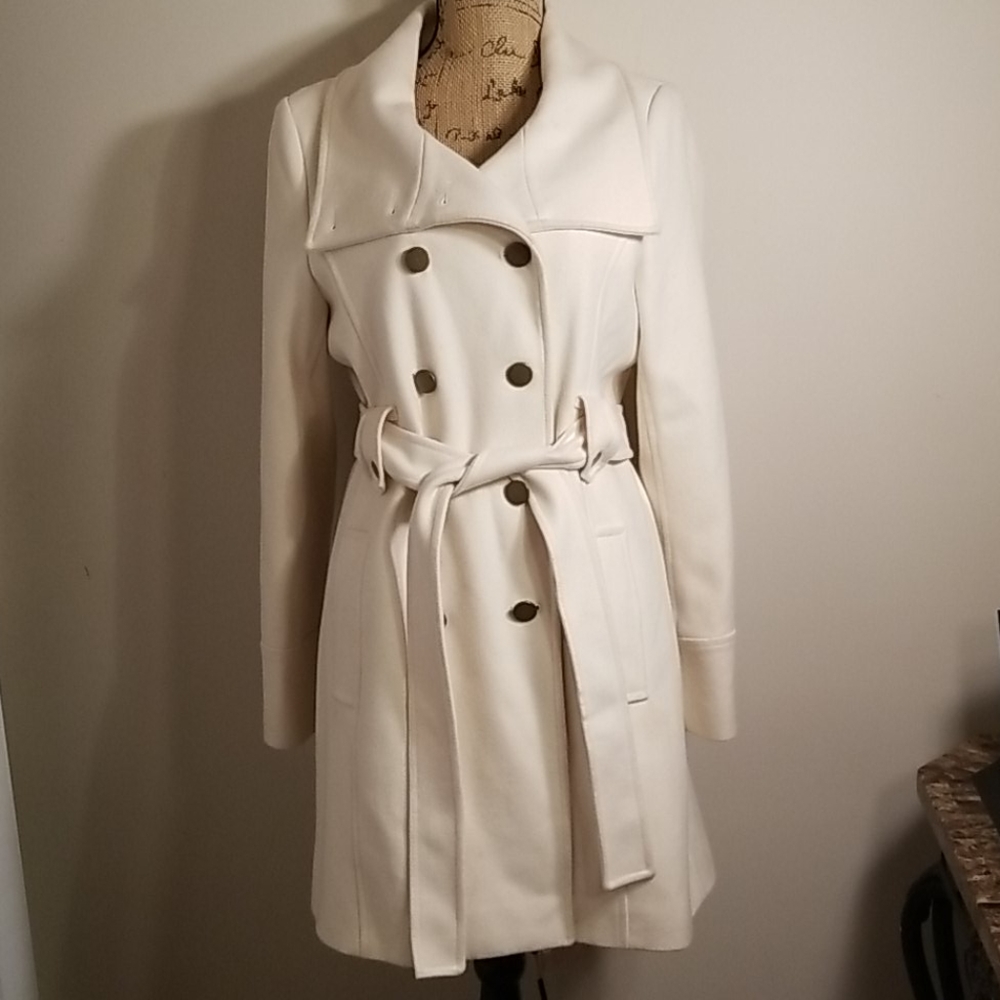 Cream New York & Company Coat SZ 10